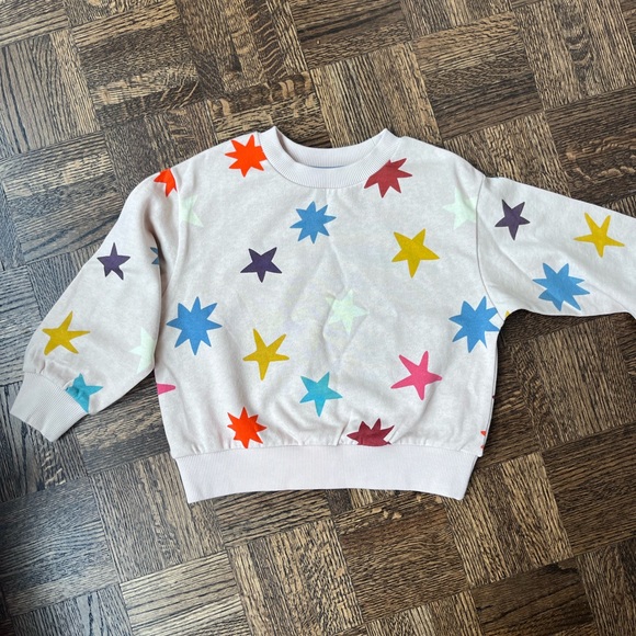 Mini Boden Kids' Star Print Cotton Sweatshirt NWOT - Picture 5 of 7